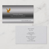 Goud Eagle, Talonen buiten het metallisch effect Visitekaartje (Voorkant / Achterkant)