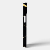 Goud, eenvoudig, modern, luxe golvend grafisch Case-Mate iPhone case (Achterkant / Rechts)