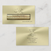 Goud effect luxe Talking Head, Counselor Visitekaartje (Voorkant / Achterkant)