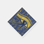 Goud Egyptisch Oog van Horus - Wadjet Lapis Lazuli Servetten (Hoek)