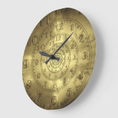 Goud eitale klokken, spiraalgrote klok (Hoek)