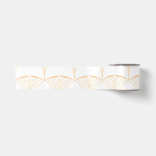 Goud, elegant, eenvoudig luxe traditioneel patroon lint