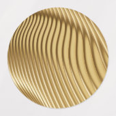 Goud Elegant Ripple Effect Labels (Design 1)