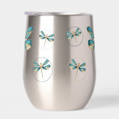 Goud en Aqua Dragonflies Collage (Rechts)