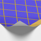 Goud en blauw opvulpapier cadeaupapier (Hoek)