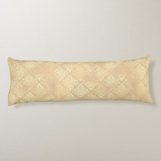 Goud en blauwe evergroene boomgaard lichaamskussen (Achterkant)
