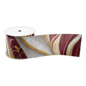 Goud en Bourgogne Marmeren Stroom Lint (Spoel)