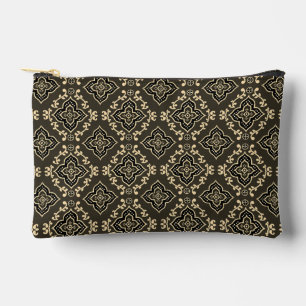 Goud en bruin geometrisch patroon / Indiase print Etui