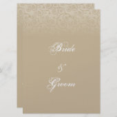 Goud- en champagnezeekaart kaart (Voorkant / Achterkant)