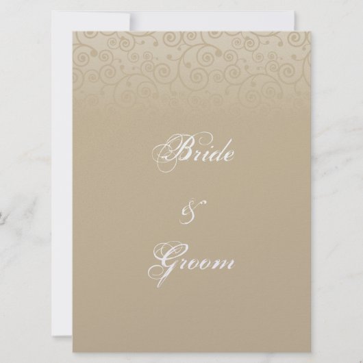 Goud- en champagnezeekaart kaart (Voorkant)