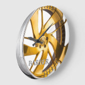 Goud en chroom grote klok (Hoek)