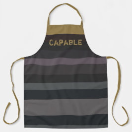 Goud en donkergrijs schort