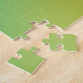 Goud en Emerald Gradient Puzzle Legpuzzel (Zijkant)