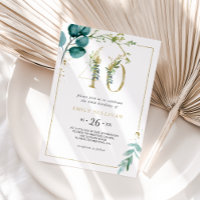 Goud en Eucalyptus 40e verjaardagsfeestje