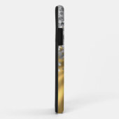 Goud en faux glitter Case-Mate iPhone case (Achterkant/rechts)
