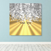 Goud en faux op maat canvas afdruk (Insitu (Houten vloer))