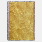 Goud en geel samengeperst marmerpatroon deken (Voorkant Verticaal)