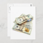 Goud en geld briefkaart (Voorkant / Achterkant)