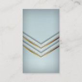 Goud en gespikkelde luxe geometrische visitekaartje (Achterkant)