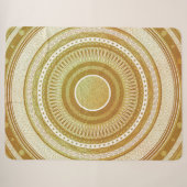 Goud en Glitter Mandala Sherpa Deken (Voorkant (horizontaal))