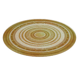 Goud en Glitter Mandala Snijplank