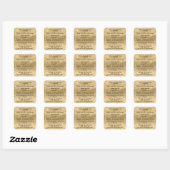 Goud en Glitter Parfum Rollerfles label (Vel)