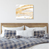 Goud en grijs canvas afdruk (Insitu (Slaapkamer))