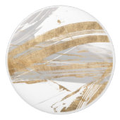 Goud en grijs keramische knop (Voorkant)