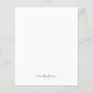 Goud en grijs monogram, aangepast script