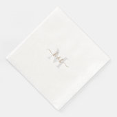 Goud en grijs Monogram-wasscript Servet (Hoek)