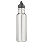 Goud en grijs Monogram-wasscript Waterfles (Links)