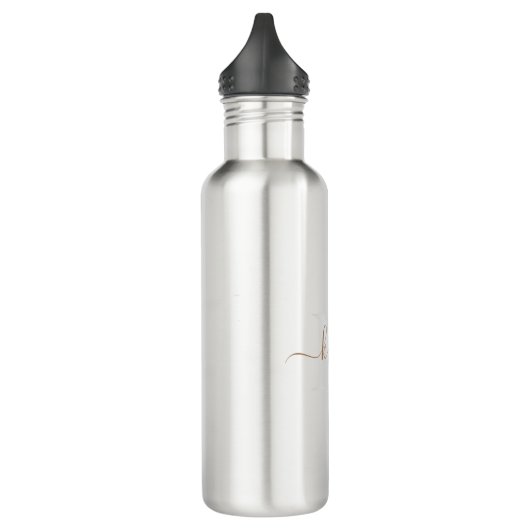 Goud en grijs Monogram-wasscript Waterfles (Links)