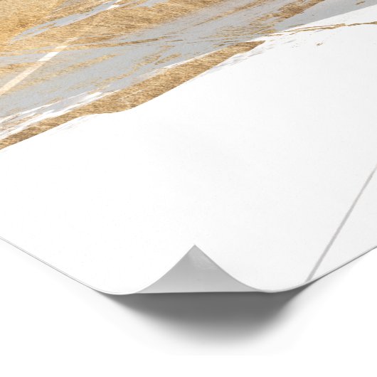 Goud en grijs poster (Hoek)