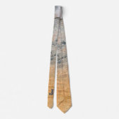 Goud en grijs Rust Sined Urban Grunge Stylish Stropdas (Achterkant)