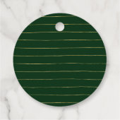 Goud en groen - Bedankt voor je eigen zakelijke Lo Bedankjes Labels (Achterkant)