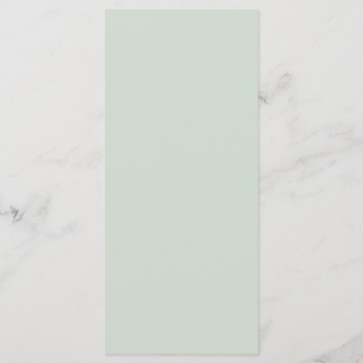 Goud en Groen Elegant Botanisch Bruiloft Menu (Achterkant)