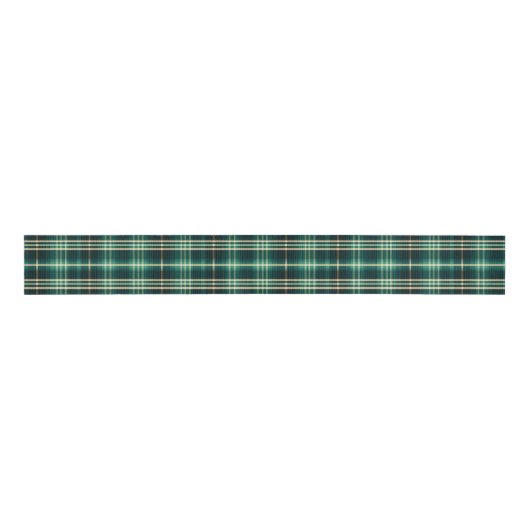 Goud en Groen Elegant Kerstspel Grosgrain Lint (Voorkant)
