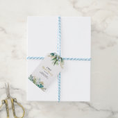  Goud en Groen Eucalyptus Vrijgezellenfeest Cadeaulabel (Met Touw)