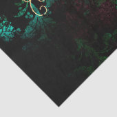 Goud en groen ontpitten tissuepapier (Detail)