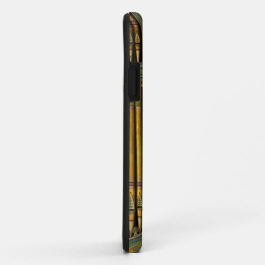 Goud en groen orgaankanaal iPhone 11 zwaar hoesje (Achterkant/rechts)