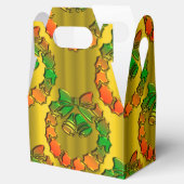 Goud en Groen Slankerend kerstfeest Bedankdoosjes (Geopend)