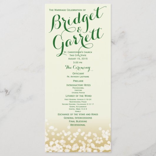 Goud en Ivoor Twinkle Lights Programma (Voorkant)