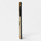 Goud en Jade Giraffes Damask Monogram iPhone Case (Achterkant/links)