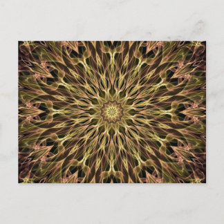 Goud en koper Kaleidoscoop Briefkaart