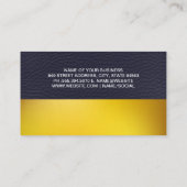 Goud en Leer Visitekaartje (Achterkant)