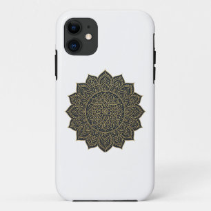Goud en marine mandala iPhone 11 hoesje