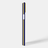 Goud en marinestrepen met patroon Case-Mate iPhone case (Achterkant / Rechts)