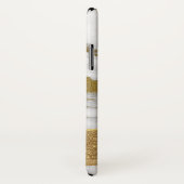 Goud en Marmer met Gouden Folie en Glitter Case-Mate iPhone Case (Achterkant / rechts)