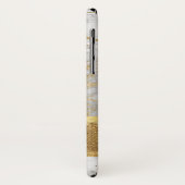 Goud en Marmer met Gouden Folie en Glitter Case-Mate iPhone Case (Achterkant/links)