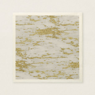 Goud en marmer servet